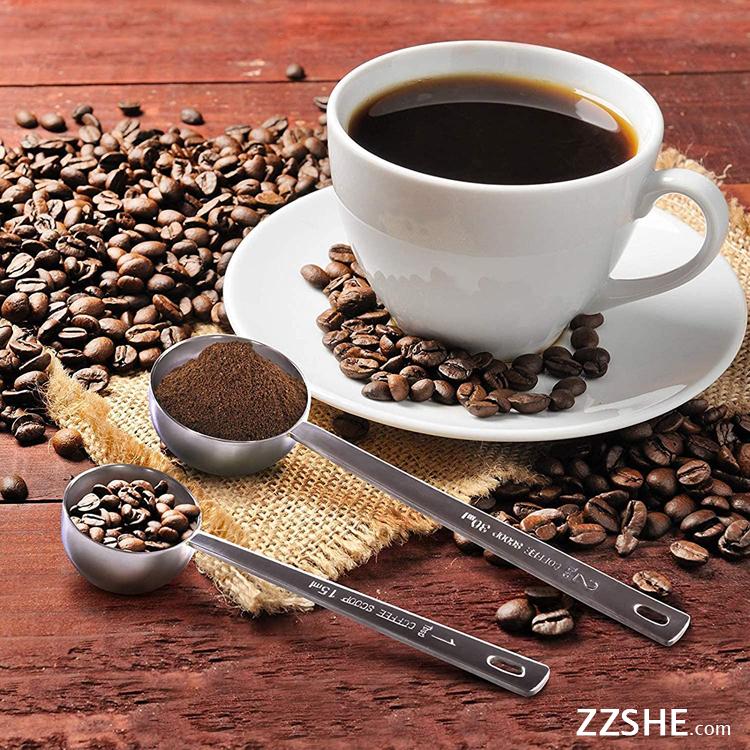 15ml 30ml Milk Powder Spoon Custom Color Stainless Steel Coffee Scoop With Coffee Bean Measuring Spoon